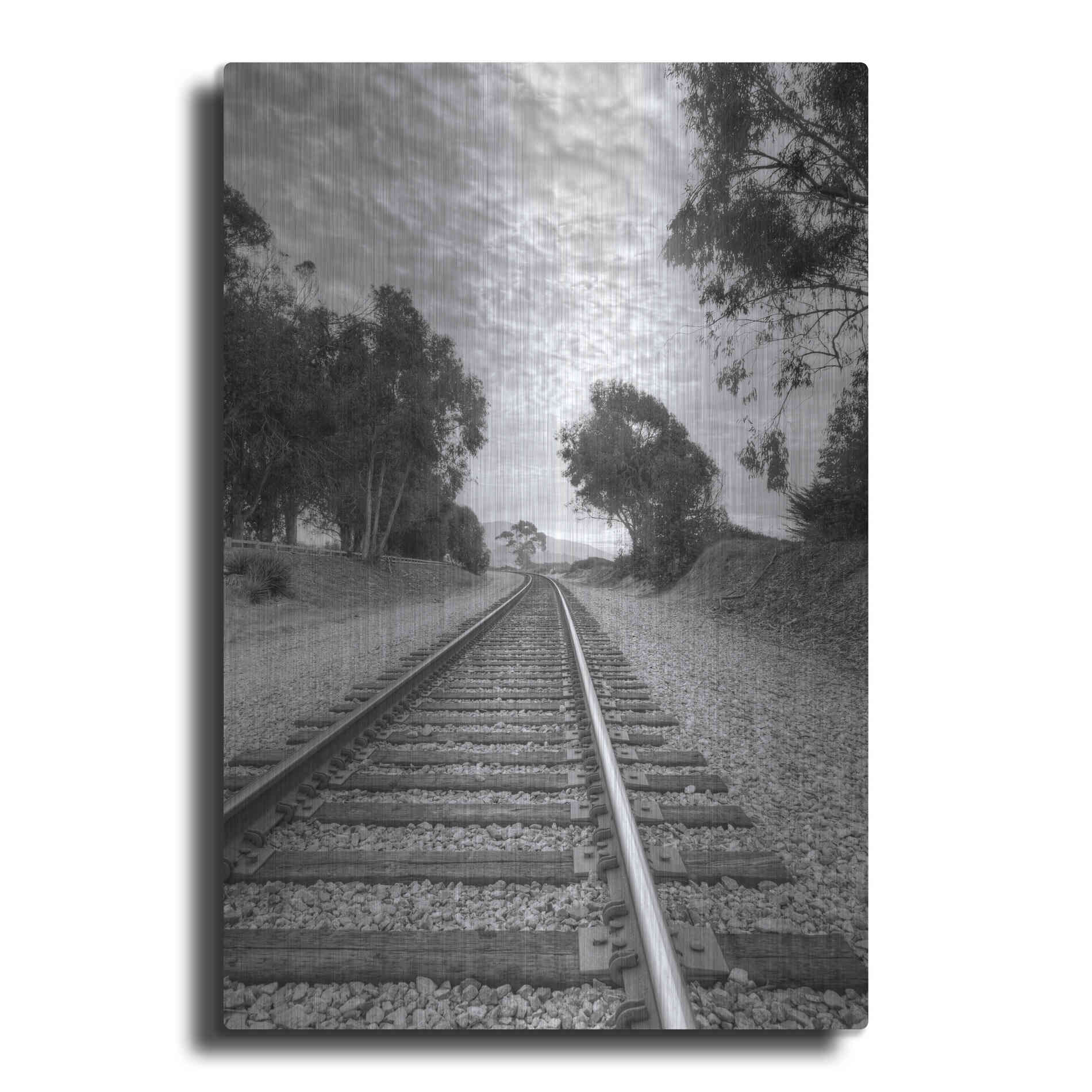 Luxe Metal Art 'On The Right Track' by Chris Moyer, Metal Wall Art