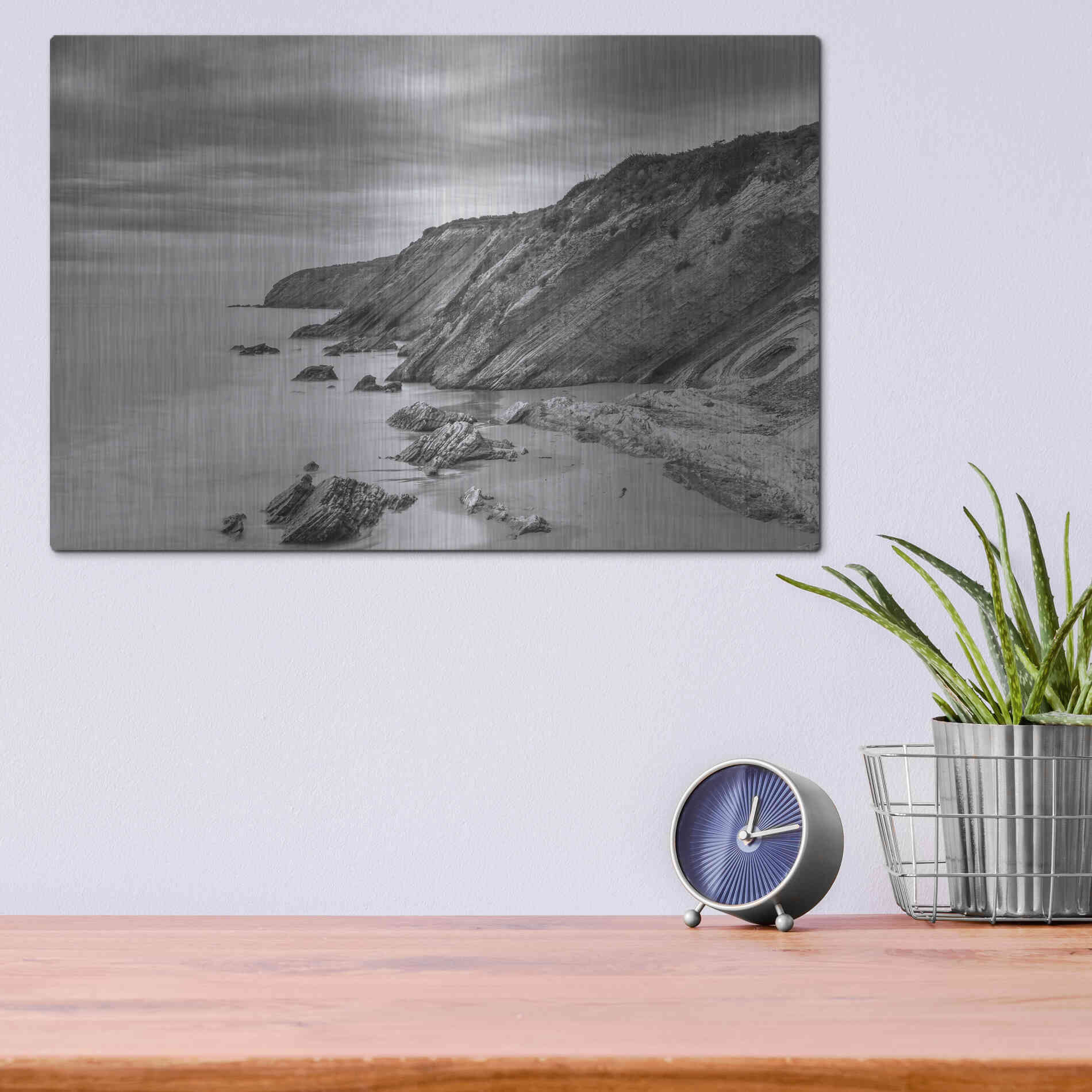 Luxe Metal Art 'Gavoita Storm' by Chris Moyer, Metal Wall Art,16x12