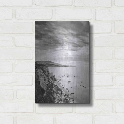 Luxe Metal Art 'Carpinteria Bluffs III' by Chris Moyer, Metal Wall Art,12x16