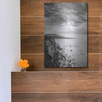 Luxe Metal Art 'Carpinteria Bluffs III' by Chris Moyer, Metal Wall Art,12x16