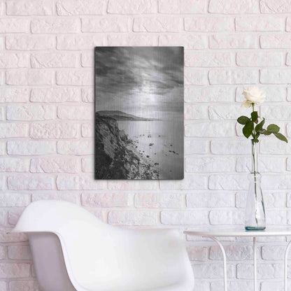 Luxe Metal Art 'Carpinteria Bluffs III' by Chris Moyer, Metal Wall Art,16x24