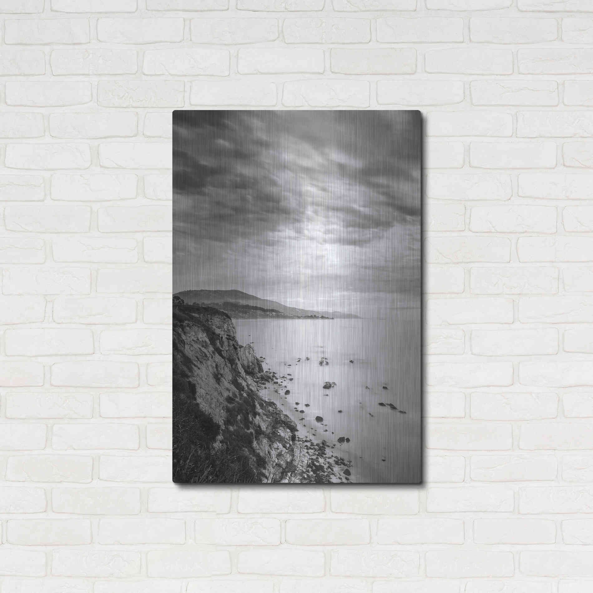 Luxe Metal Art 'Carpinteria Bluffs III' by Chris Moyer, Metal Wall Art,24x36
