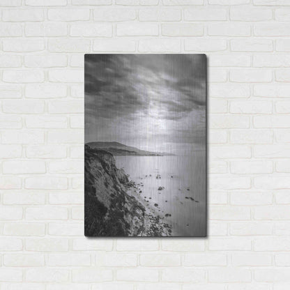 Luxe Metal Art 'Carpinteria Bluffs III' by Chris Moyer, Metal Wall Art,24x36