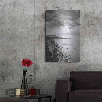 Luxe Metal Art 'Carpinteria Bluffs III' by Chris Moyer, Metal Wall Art,24x36