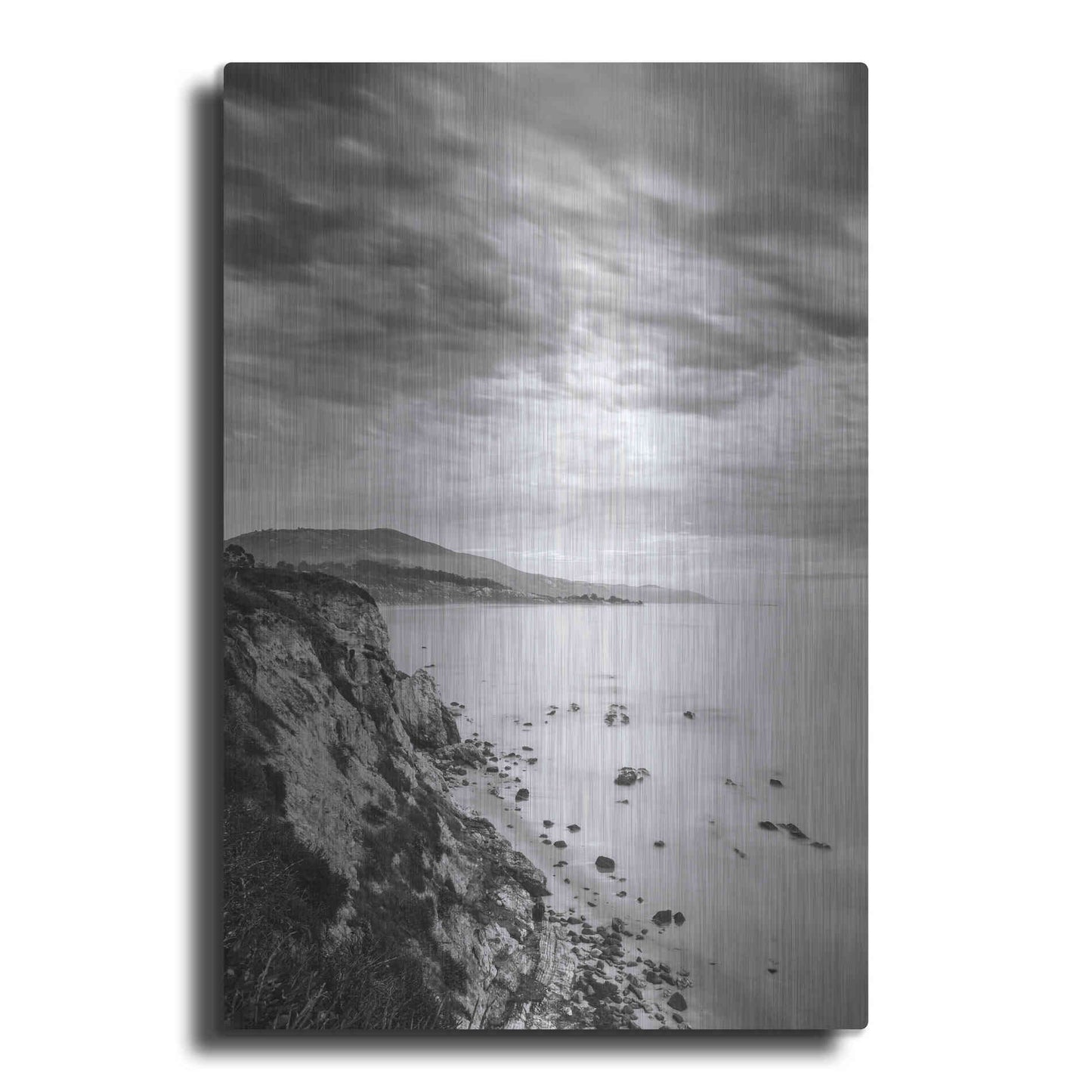 Luxe Metal Art 'Carpinteria Bluffs III' by Chris Moyer, Metal Wall Art