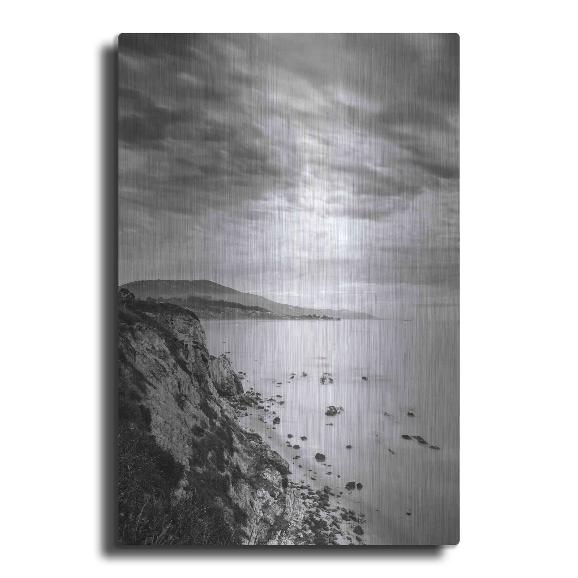Luxe Metal Art 'Carpinteria Bluffs III' by Chris Moyer, Metal Wall Art