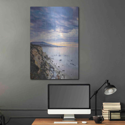 Luxe Metal Art 'Carpinteria Bluffs II' by Chris Moyer, Metal Wall Art,24x36
