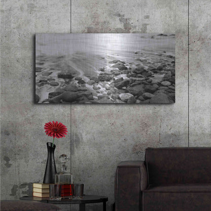 Luxe Metal Art 'Changing Tide' by Chris Moyer, Metal Wall Art,48x24