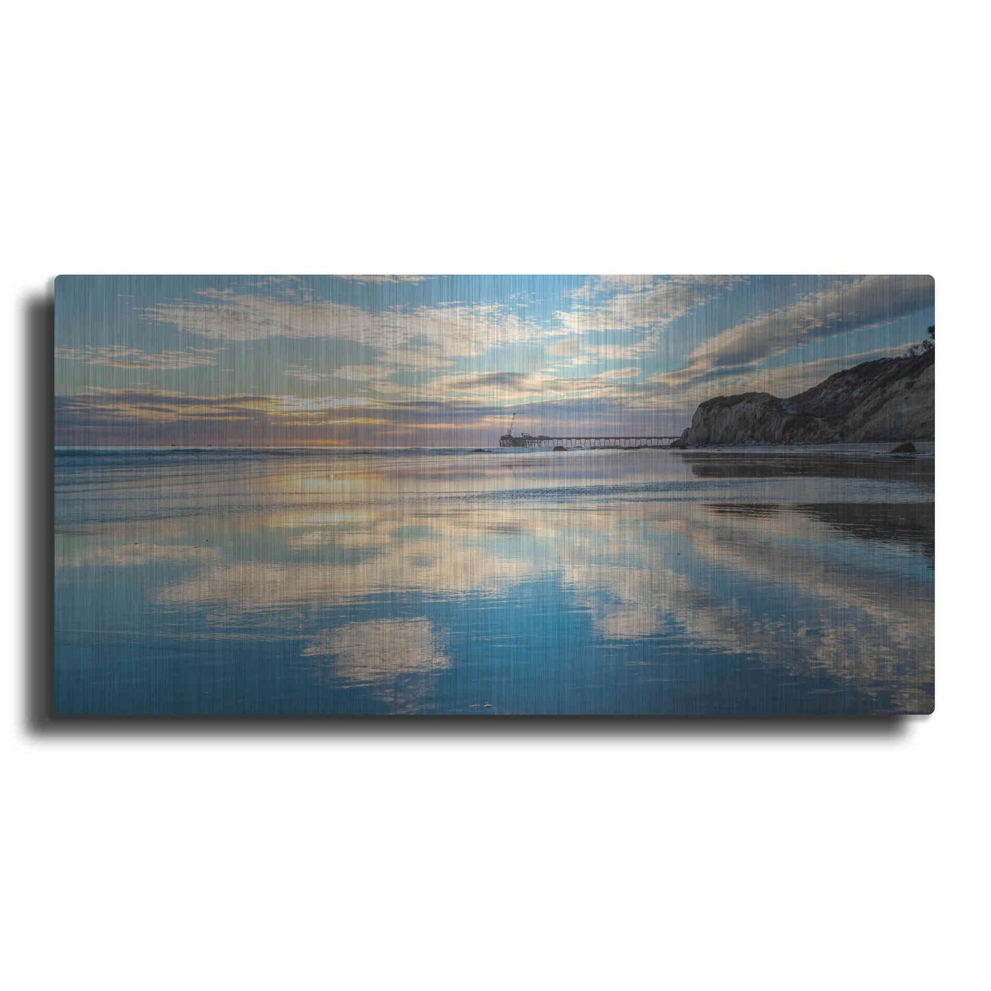 Luxe Metal Art 'Clouds In The Sand' by Chris Moyer, Metal Wall Art