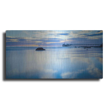 Luxe Metal Art 'Where Sky Meets Sea' by Chris Moyer, Metal Wall Art