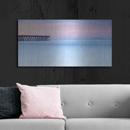 Luxe Metal Art 'Pier View to The Islands' by Chris Moyer, Metal Wall Art,48x24