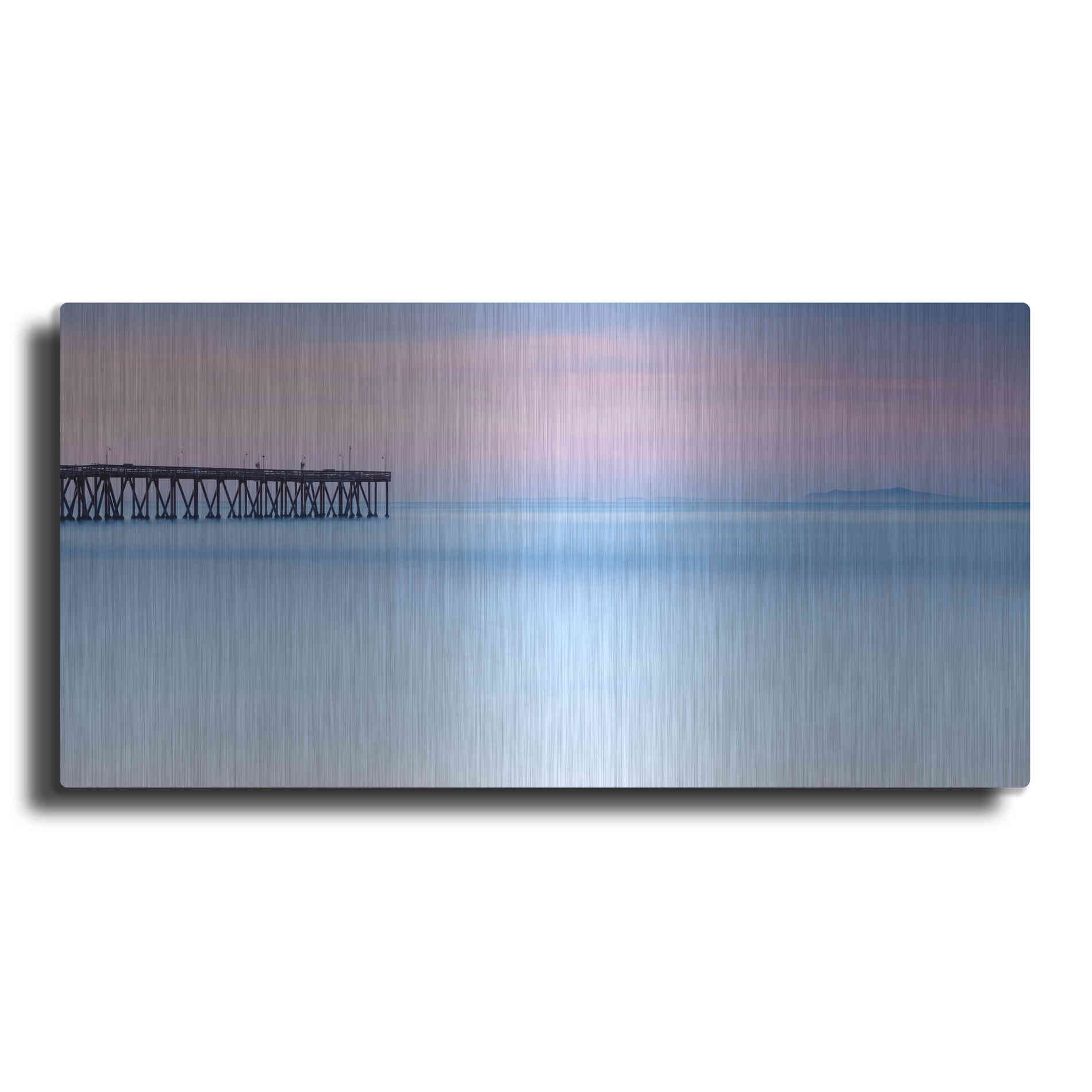 Luxe Metal Art 'Pier View to The Islands' by Chris Moyer, Metal Wall Art