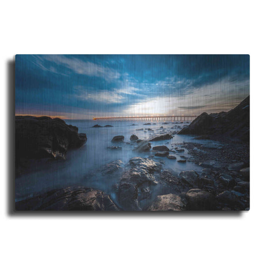 Luxe Metal Art 'Bacara Twilight' by Chris Moyer, Metal Wall Art