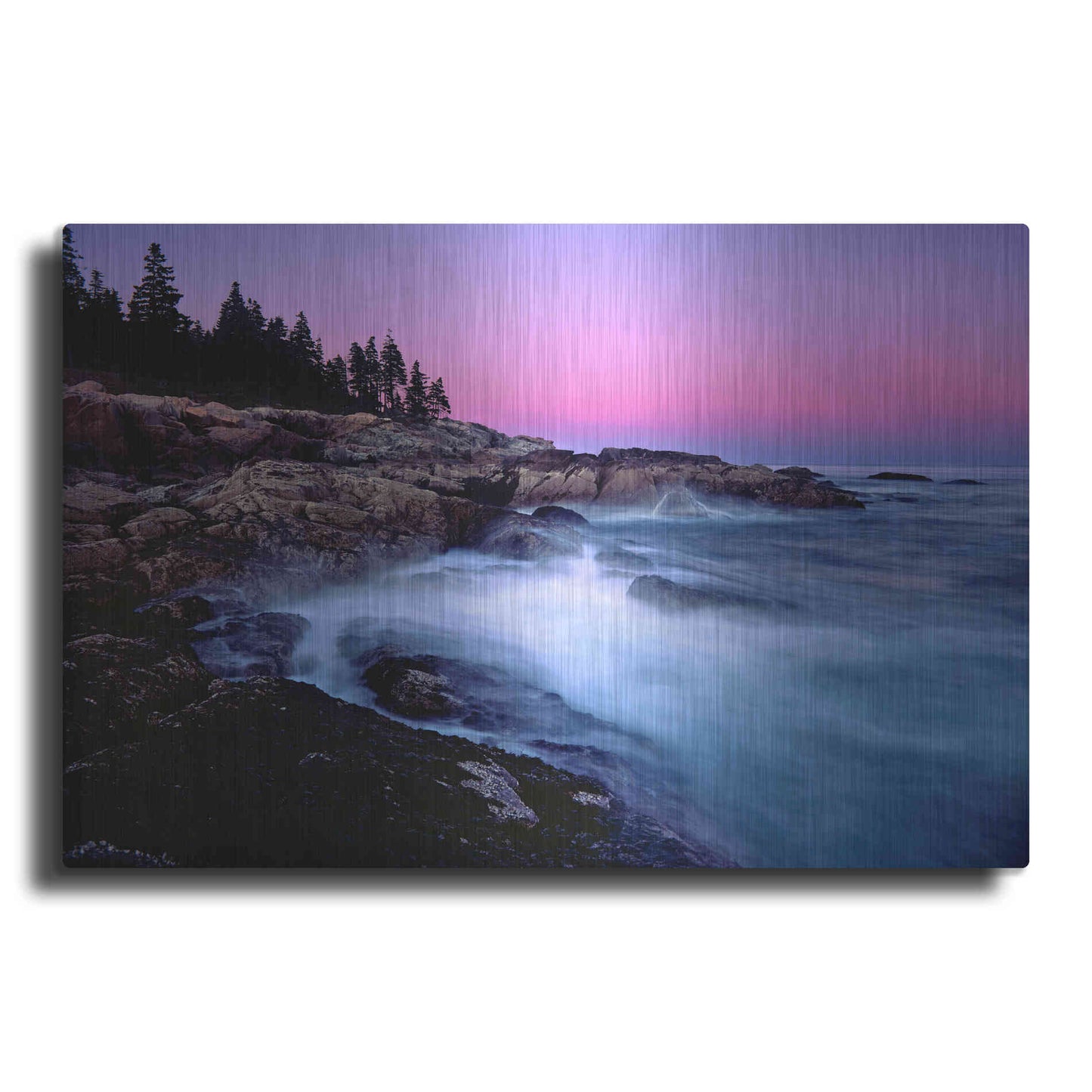 Luxe Metal Art 'Acadia Dusk' by Mike Jones, Metal Wall Art