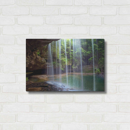 Luxe Metal Art 'Alabama Caney Creek Veil' by Mike Jones, Metal Wall Art,24x16