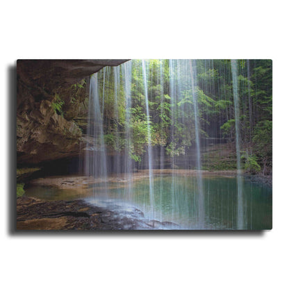 Luxe Metal Art 'Alabama Caney Creek Veil' by Mike Jones, Metal Wall Art