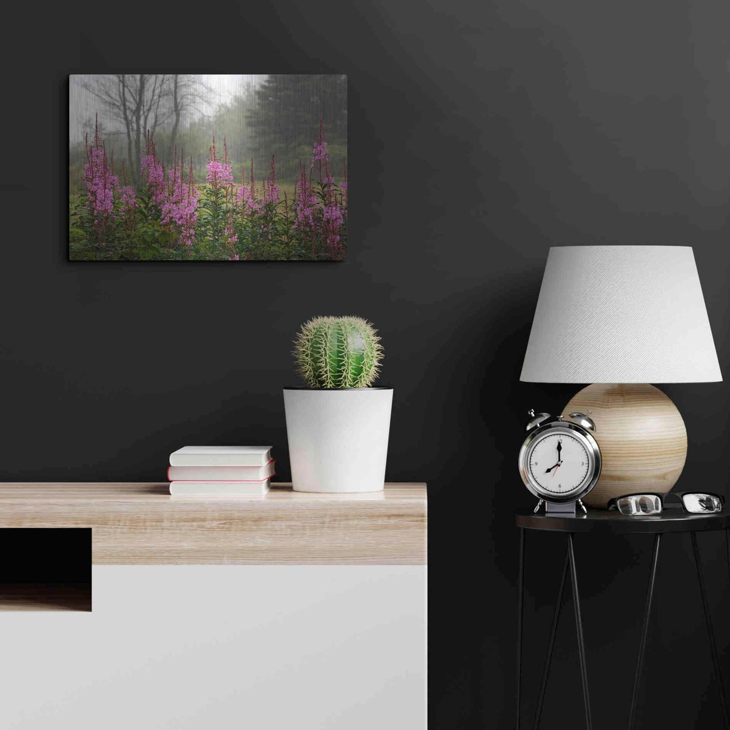 Luxe Metal Art 'Campobello Lupine' by Mike Jones, Metal Wall Art,24x16