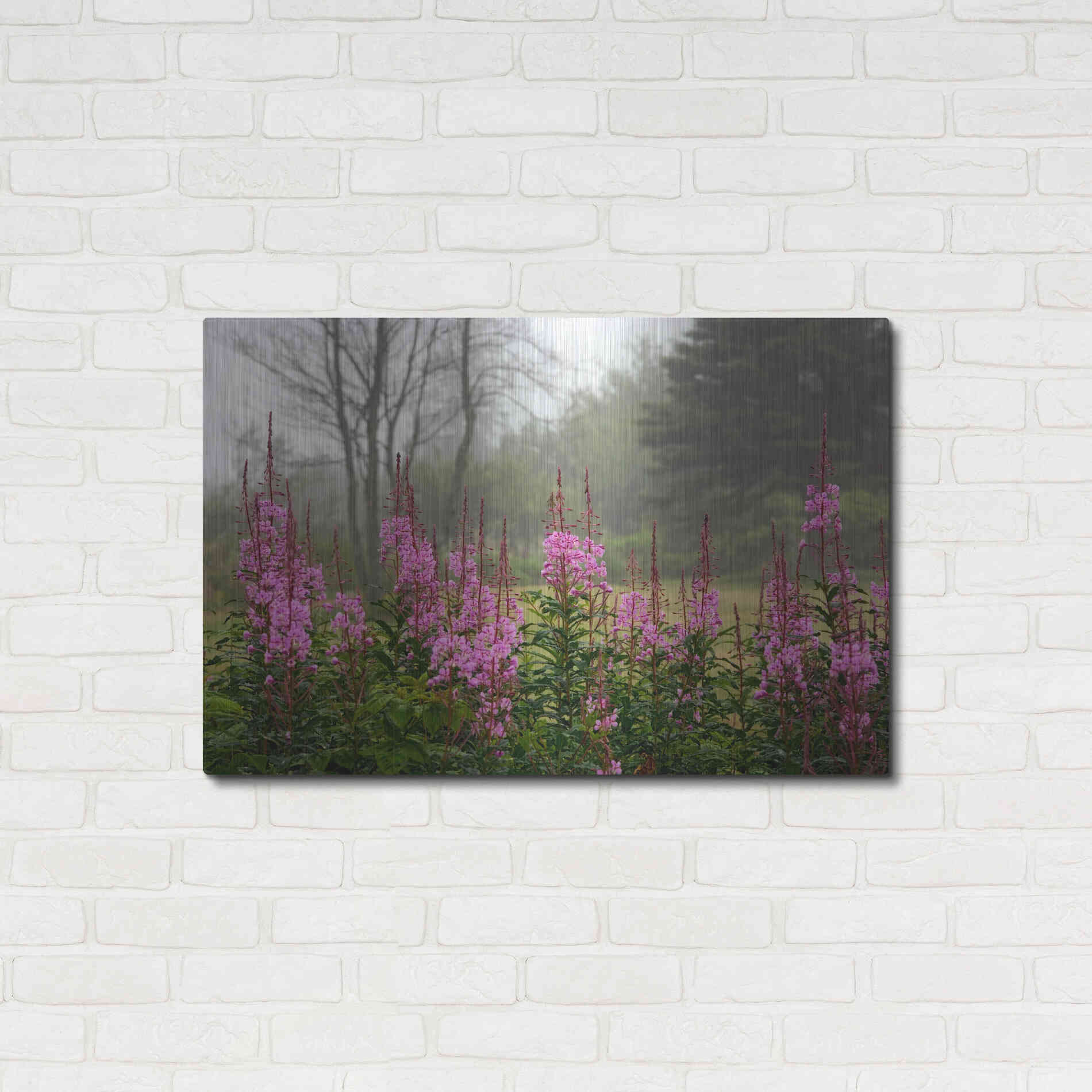 Luxe Metal Art 'Campobello Lupine' by Mike Jones, Metal Wall Art,36x24