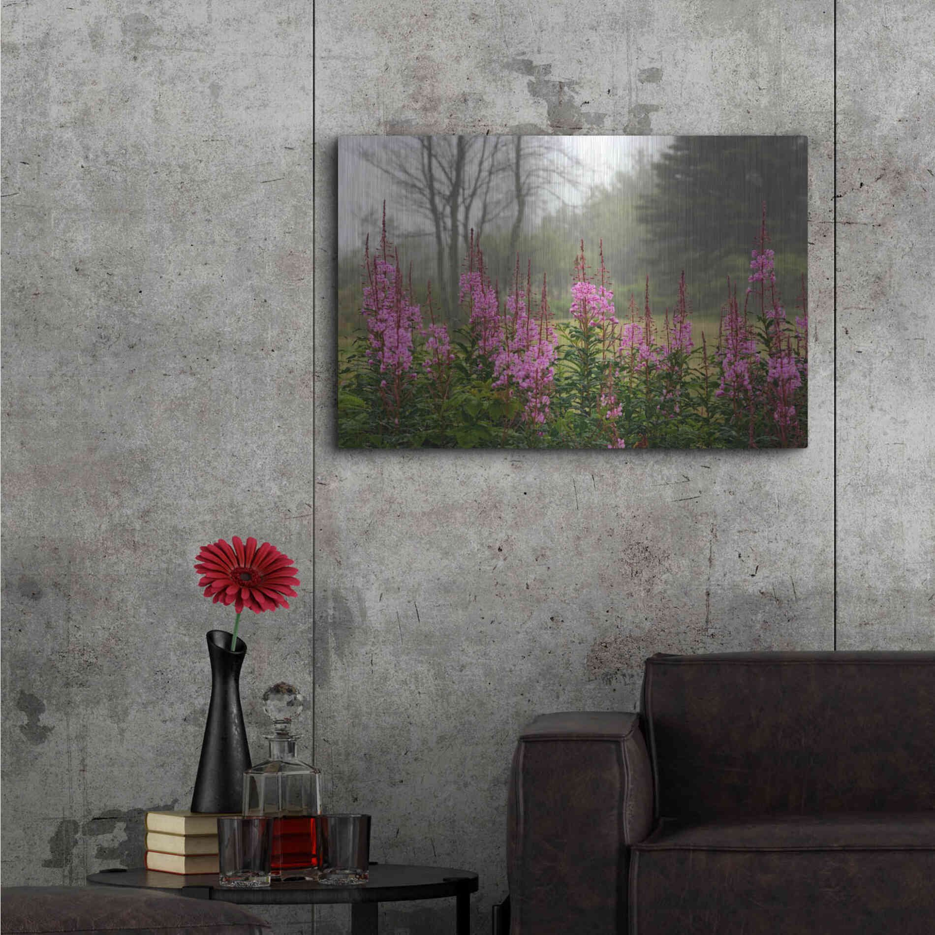 Luxe Metal Art 'Campobello Lupine' by Mike Jones, Metal Wall Art,36x24