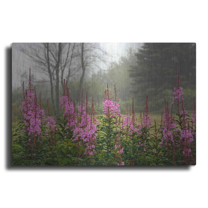 Luxe Metal Art 'Campobello Lupine' by Mike Jones, Metal Wall Art