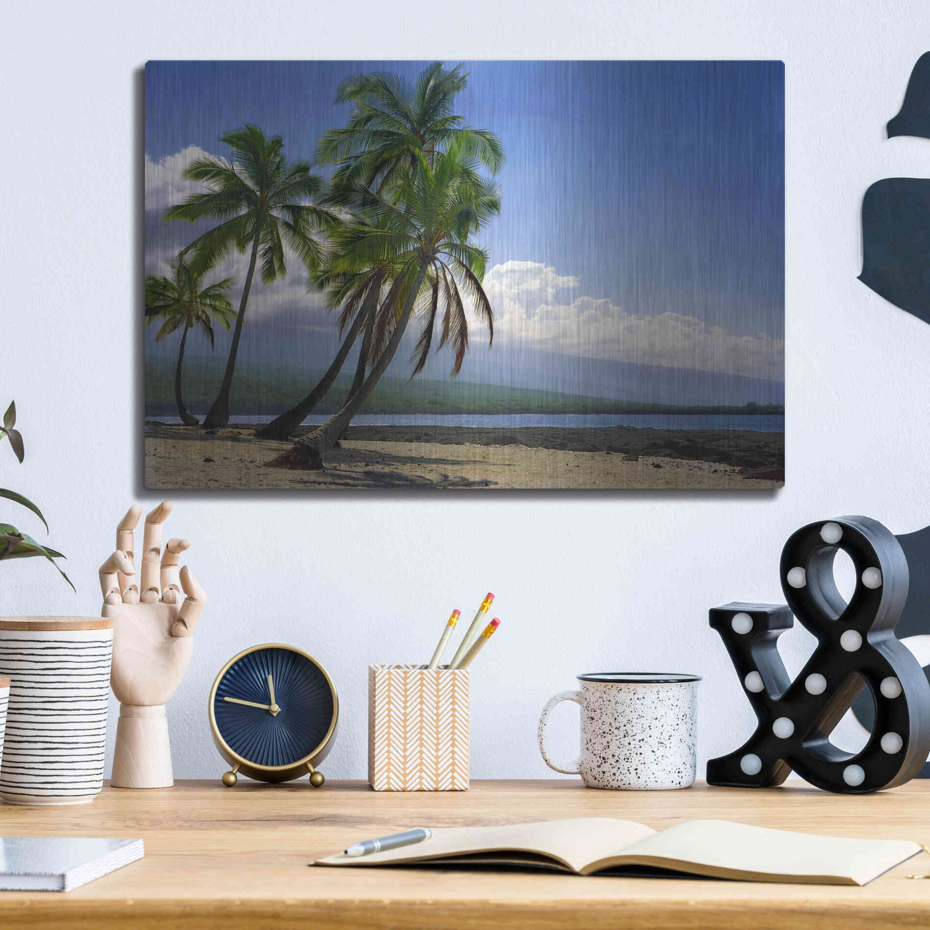 Luxe Metal Art 'City Of Refuge' by Mike Jones, Metal Wall Art,16x12