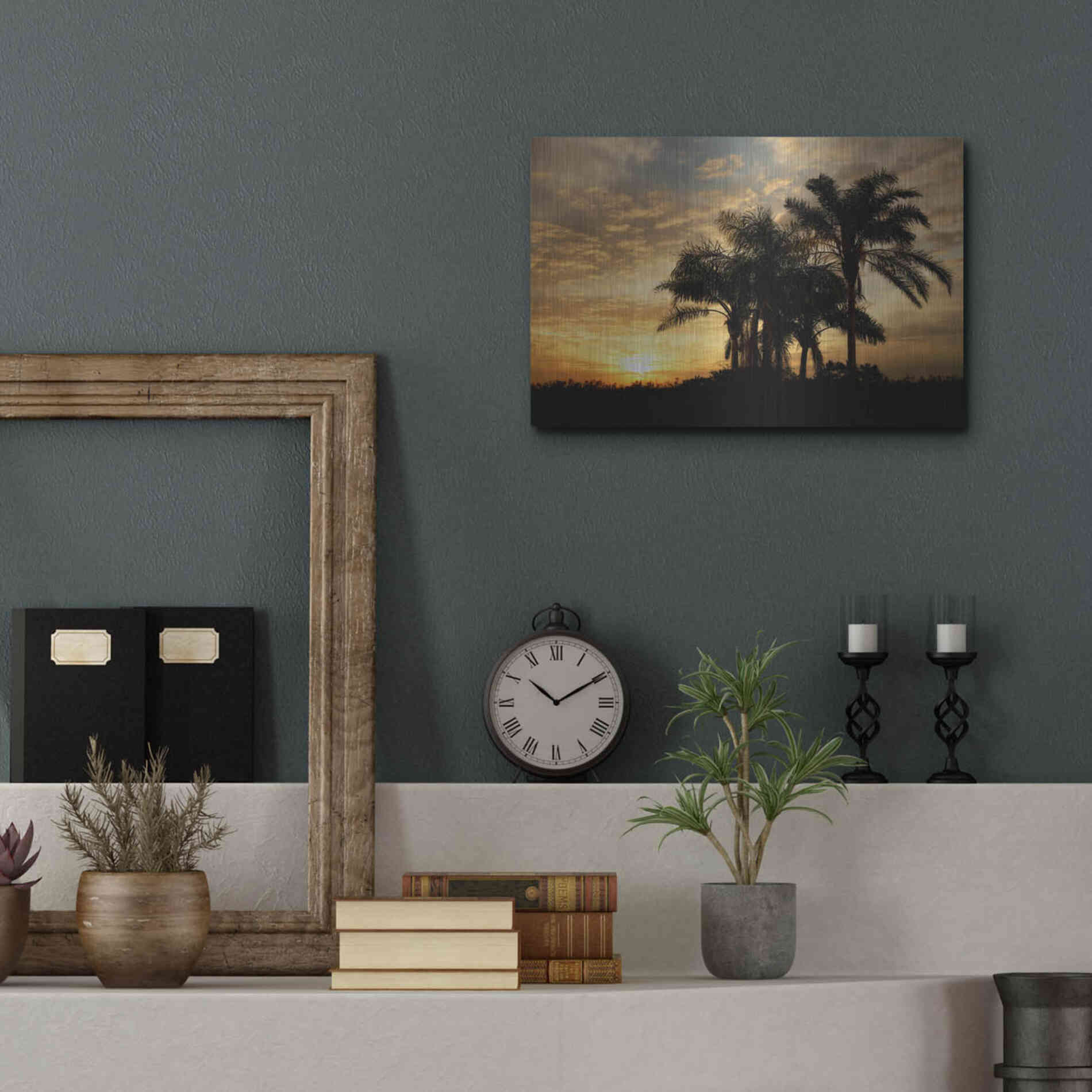 Luxe Metal Art 'Everglades Sunrise' by Mike Jones, Metal Wall Art,16x12