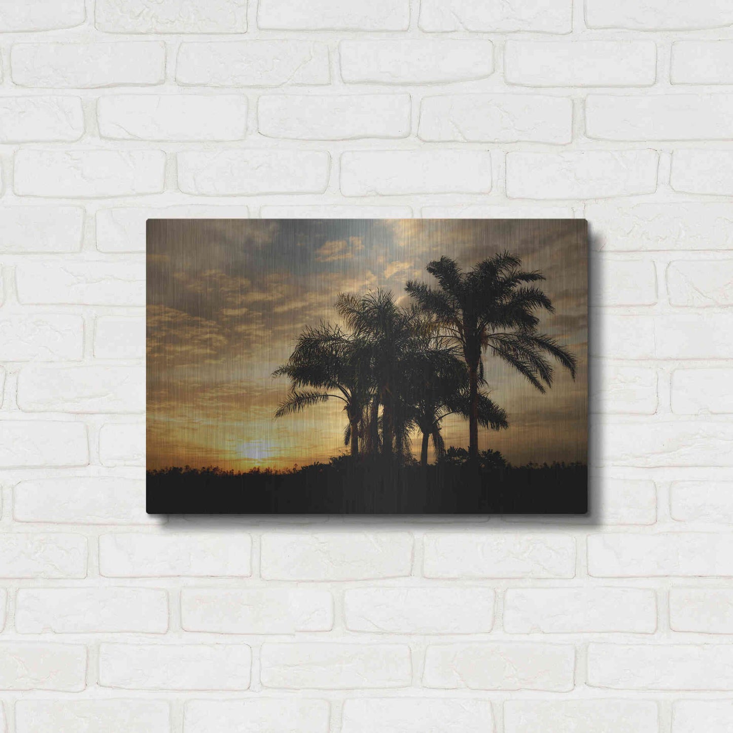 Luxe Metal Art 'Everglades Sunrise' by Mike Jones, Metal Wall Art,24x16