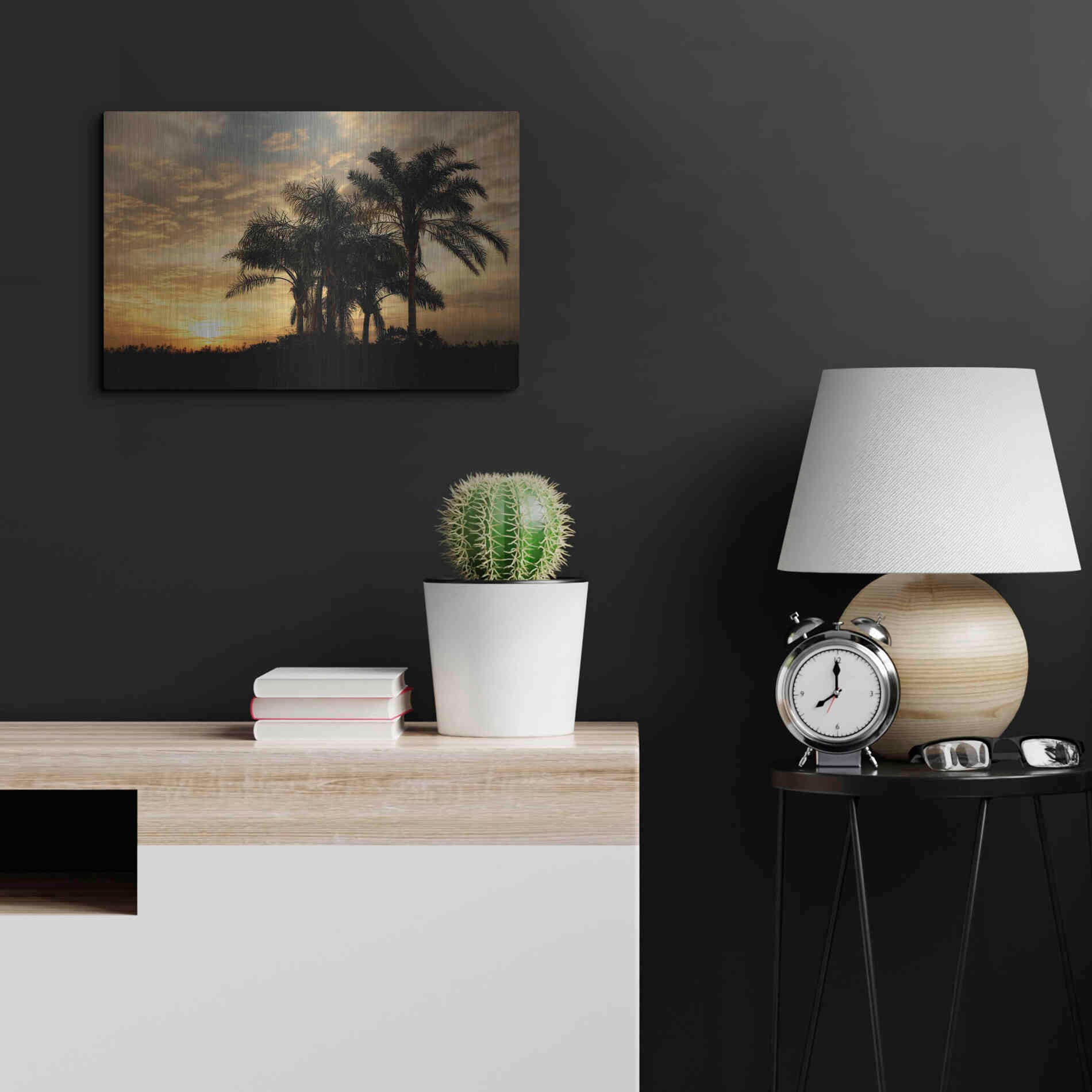 Luxe Metal Art 'Everglades Sunrise' by Mike Jones, Metal Wall Art,24x16