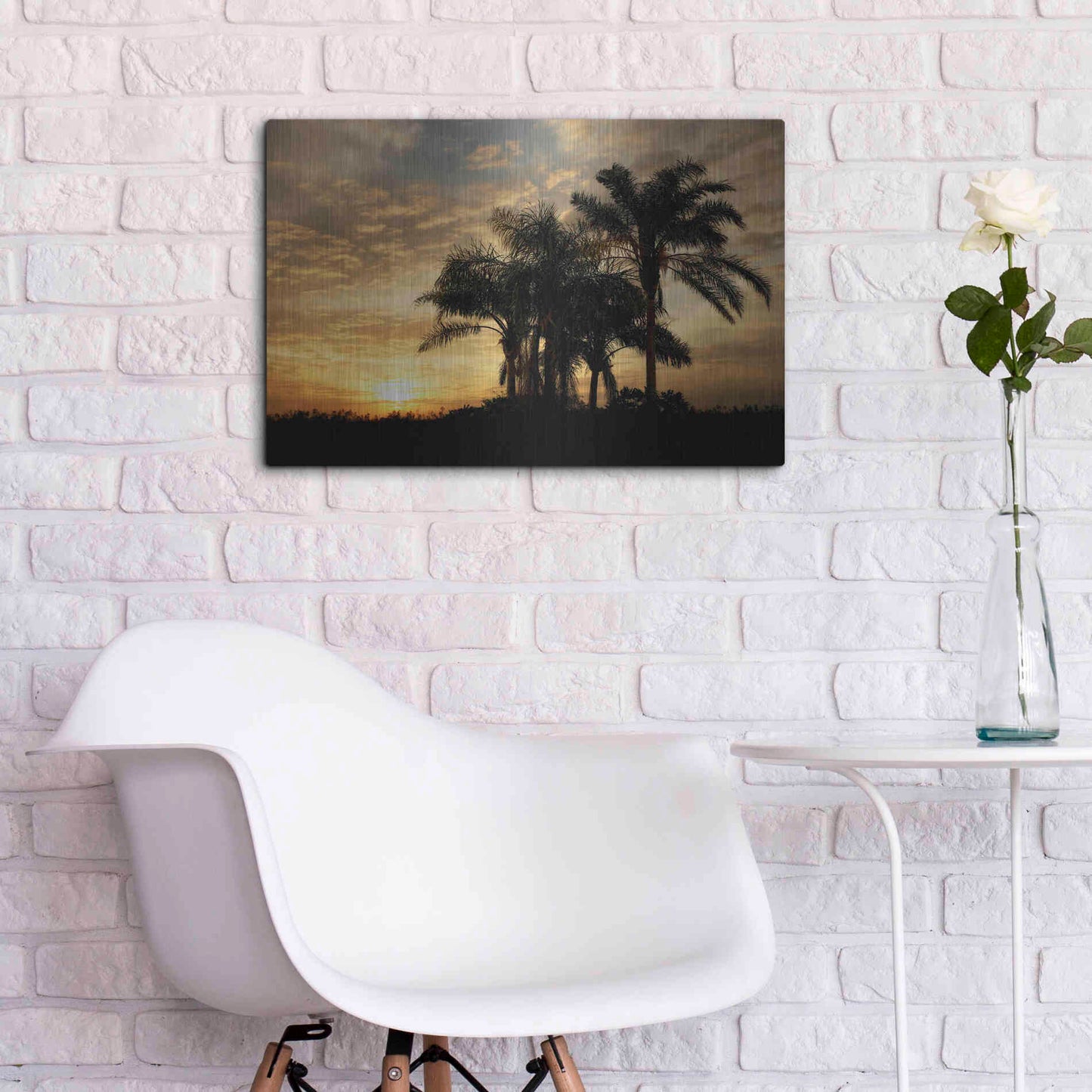 Luxe Metal Art 'Everglades Sunrise' by Mike Jones, Metal Wall Art,24x16