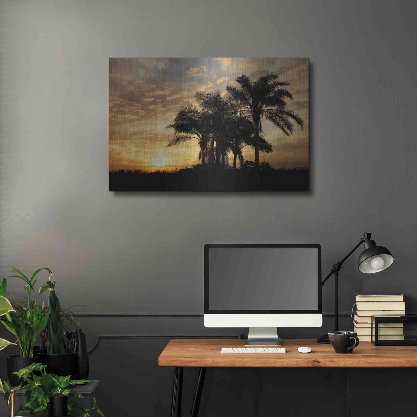Luxe Metal Art 'Everglades Sunrise' by Mike Jones, Metal Wall Art,36x24