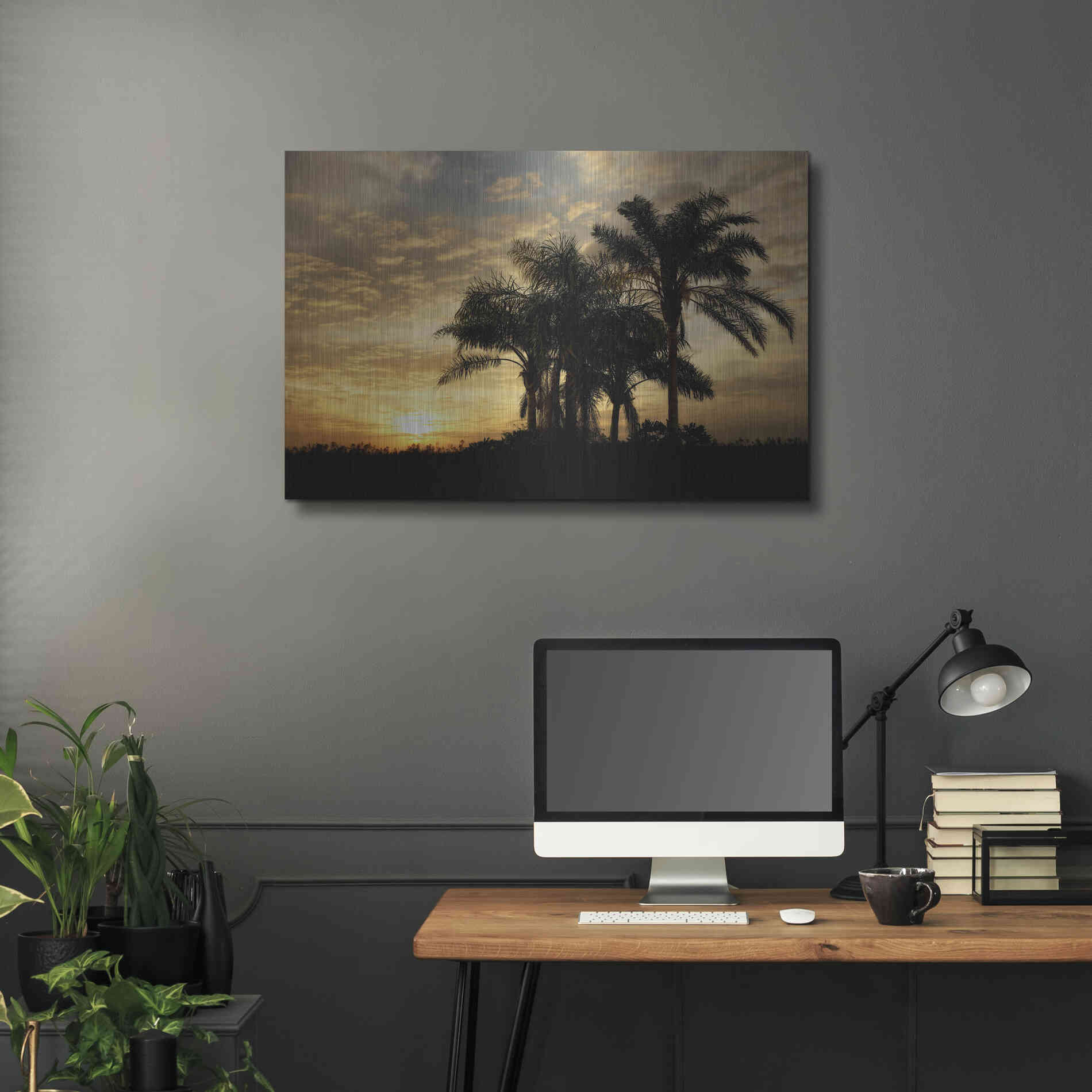 Luxe Metal Art 'Everglades Sunrise' by Mike Jones, Metal Wall Art,36x24