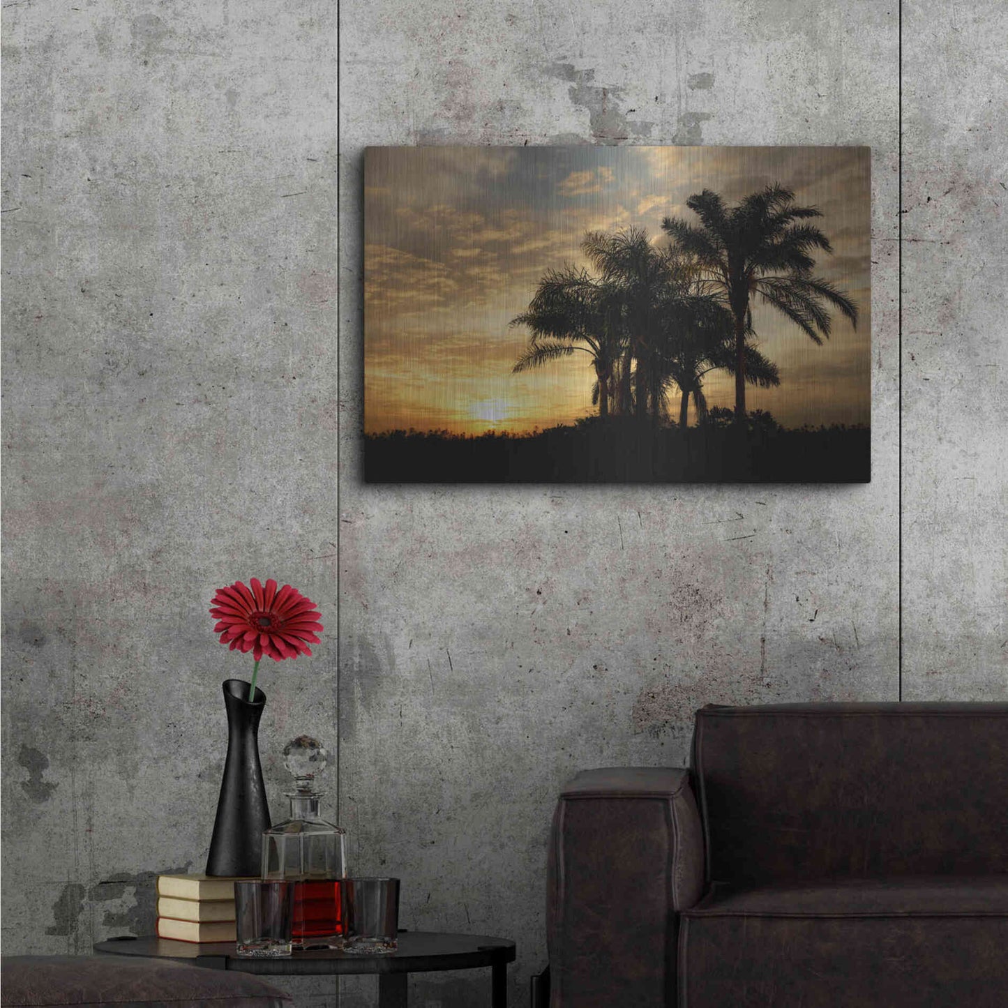 Luxe Metal Art 'Everglades Sunrise' by Mike Jones, Metal Wall Art,36x24