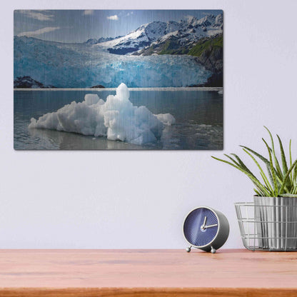 Luxe Metal Art 'Iceburg' by Mike Jones, Metal Wall Art,16x12
