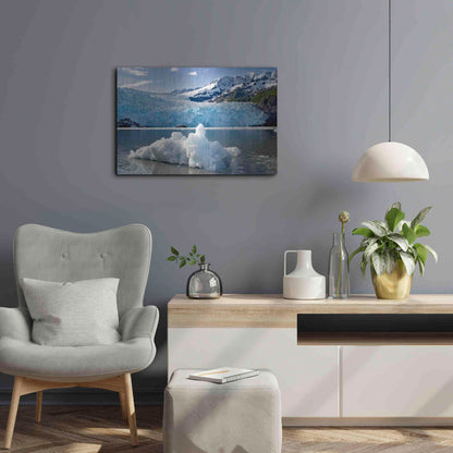 Luxe Metal Art 'Iceburg' by Mike Jones, Metal Wall Art,24x16
