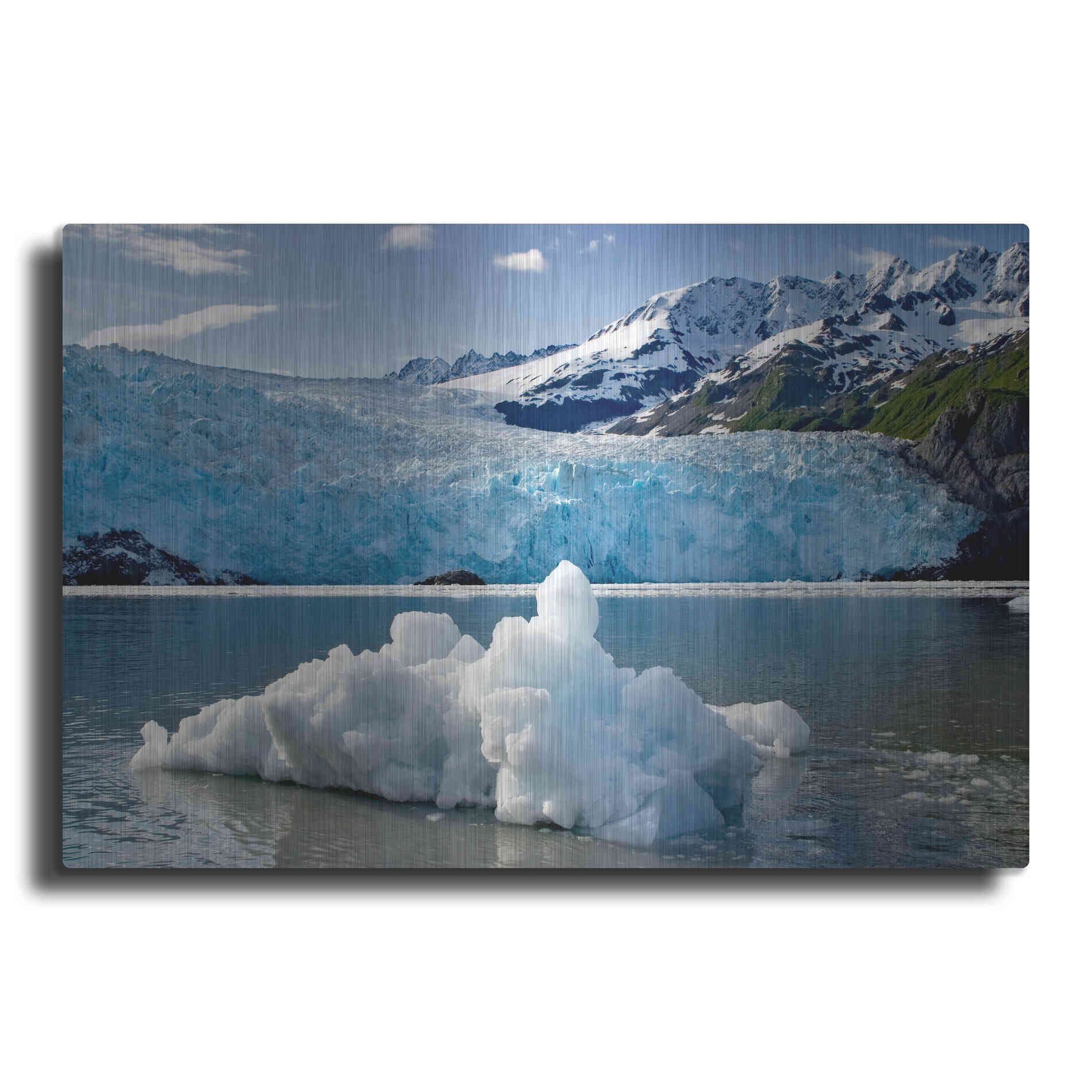 Luxe Metal Art 'Iceburg' by Mike Jones, Metal Wall Art