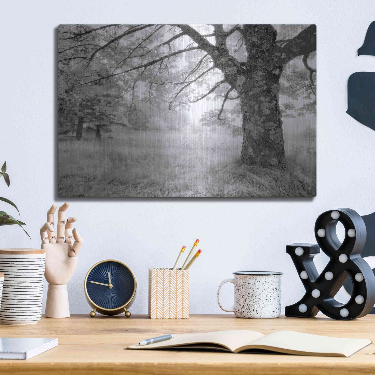 Luxe Metal Art 'JPG' by Mike Jones, Metal Wall Art,16x12