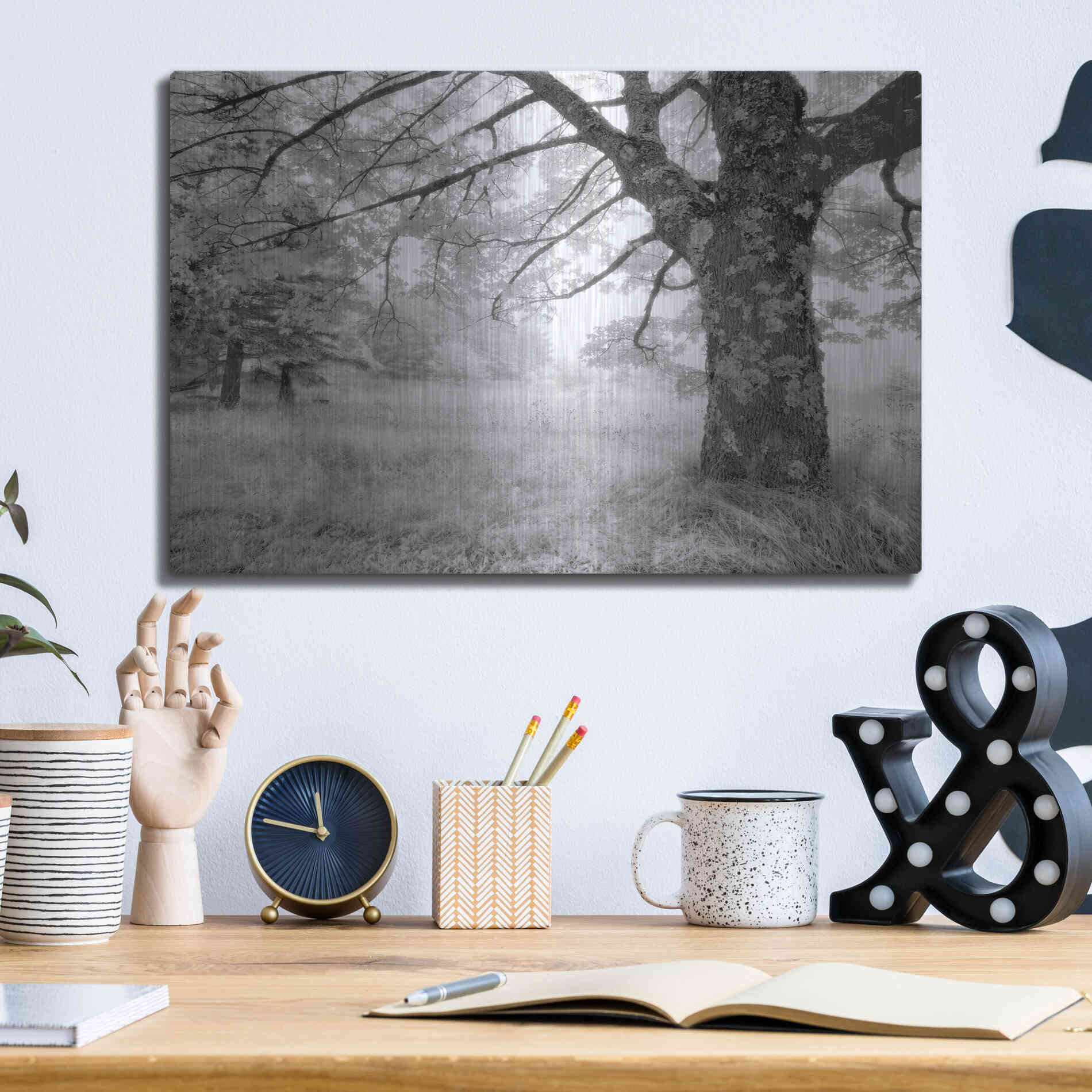 Luxe Metal Art 'JPG' by Mike Jones, Metal Wall Art,16x12