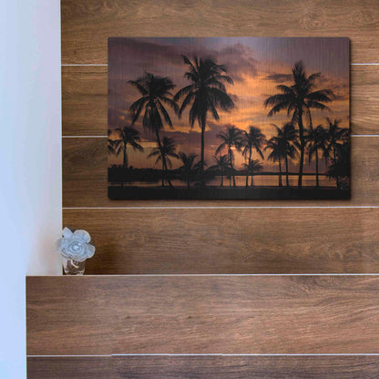 Luxe Metal Art 'Marathon Key Sunset' by Mike Jones, Metal Wall Art,16x12