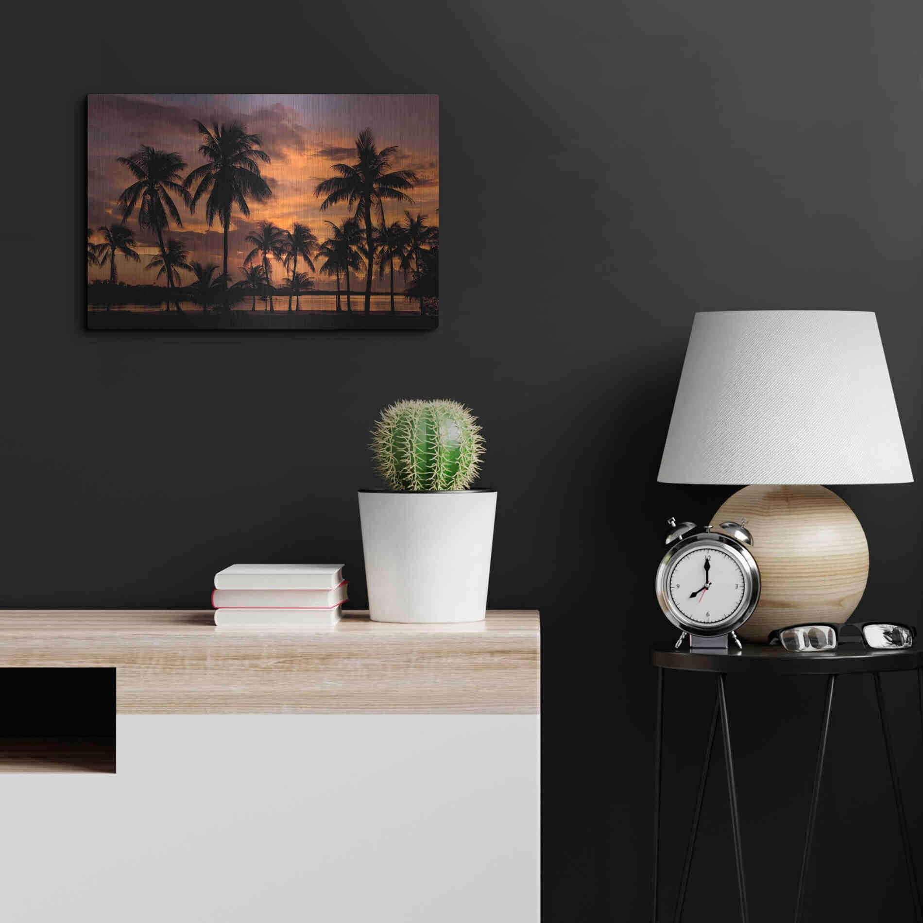 Luxe Metal Art 'Marathon Key Sunset' by Mike Jones, Metal Wall Art,24x16