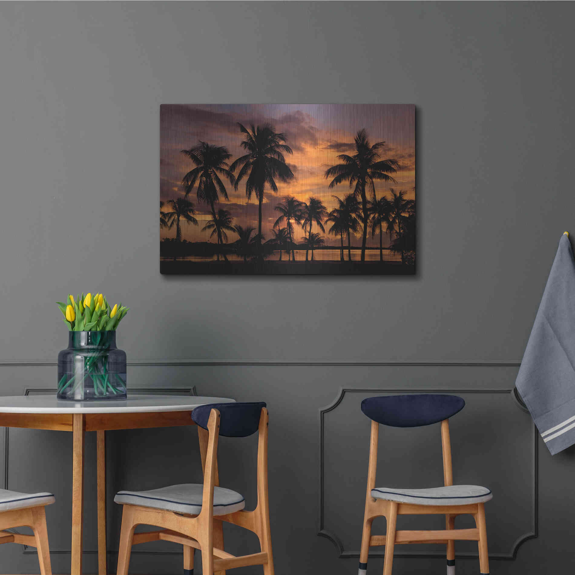 Luxe Metal Art 'Marathon Key Sunset' by Mike Jones, Metal Wall Art,36x24