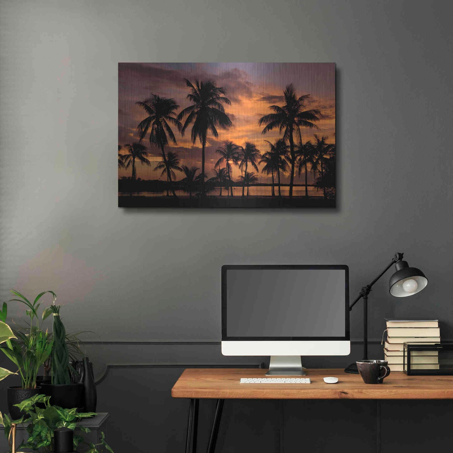 Luxe Metal Art 'Marathon Key Sunset' by Mike Jones, Metal Wall Art,36x24