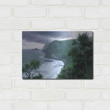 Luxe Metal Art 'Pololu Valley' by Mike Jones, Metal Wall Art,16x12