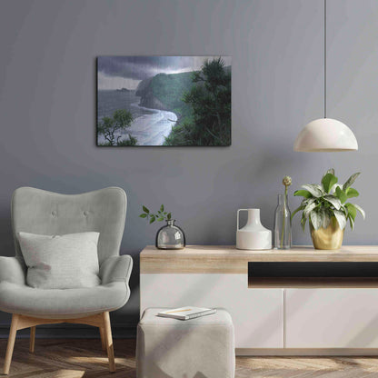 Luxe Metal Art 'Pololu Valley' by Mike Jones, Metal Wall Art,24x16