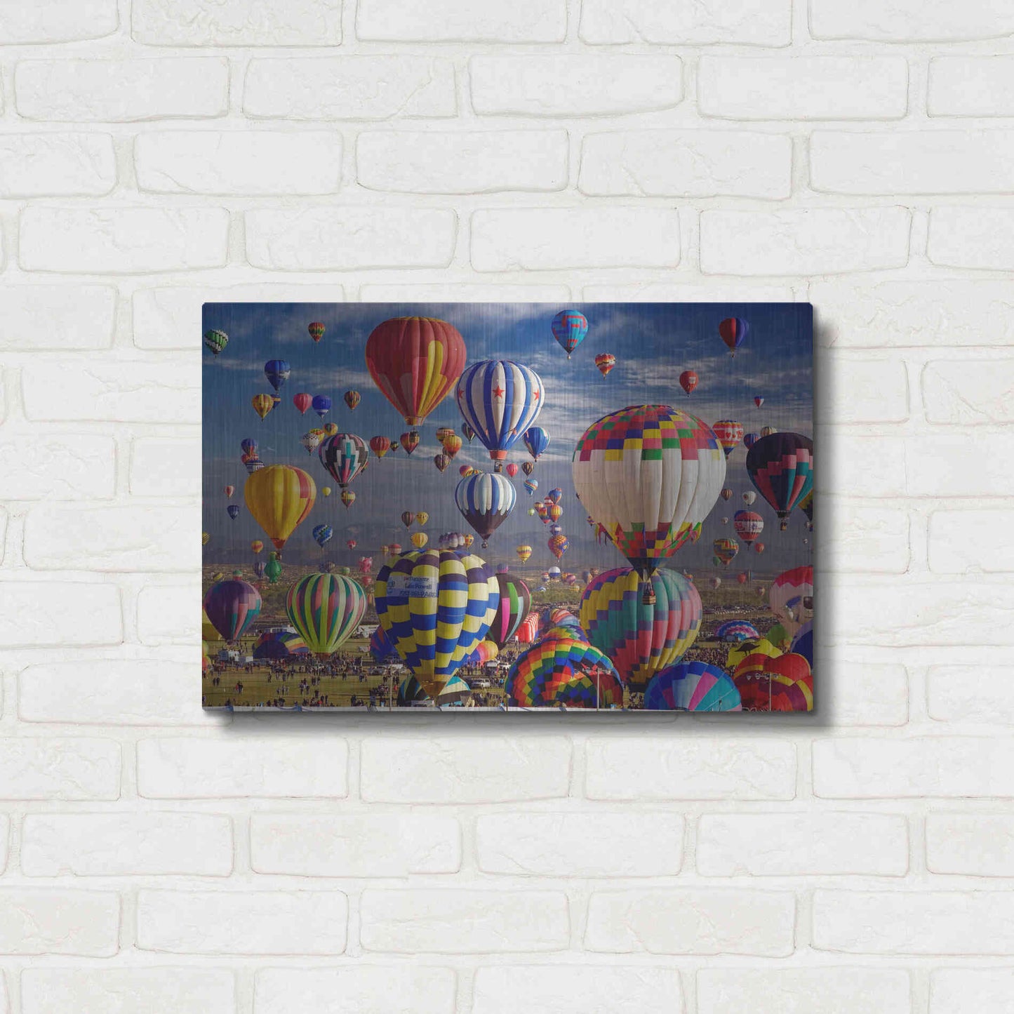 Luxe Metal Art 'Saturday Th' by Mike Jones, Metal Wall Art,24x16