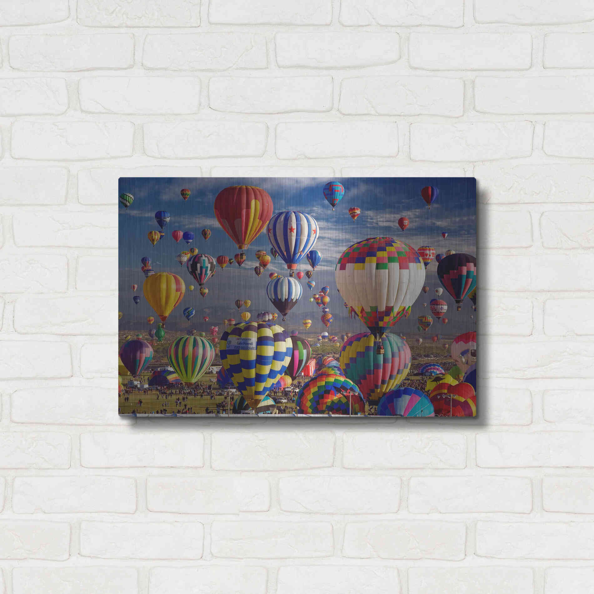 Luxe Metal Art 'Saturday Th' by Mike Jones, Metal Wall Art,24x16