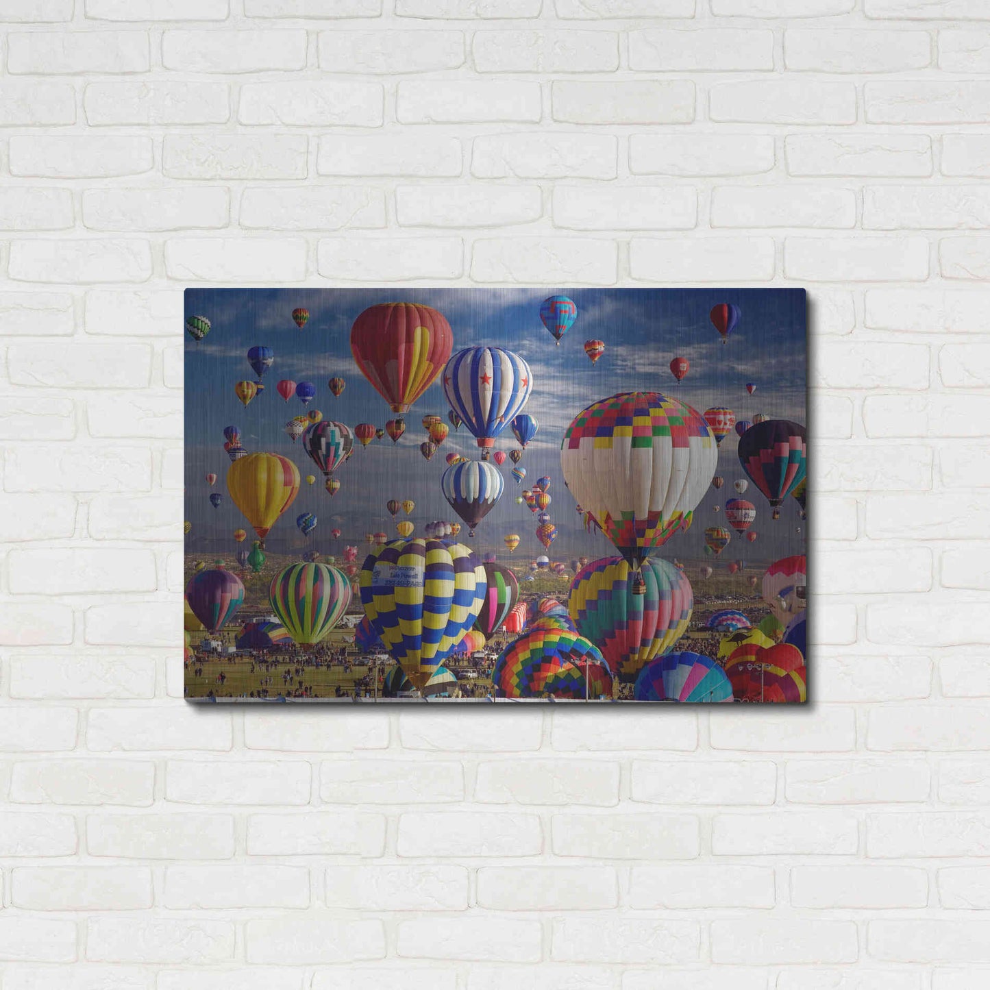 Luxe Metal Art 'Saturday Th' by Mike Jones, Metal Wall Art,36x24