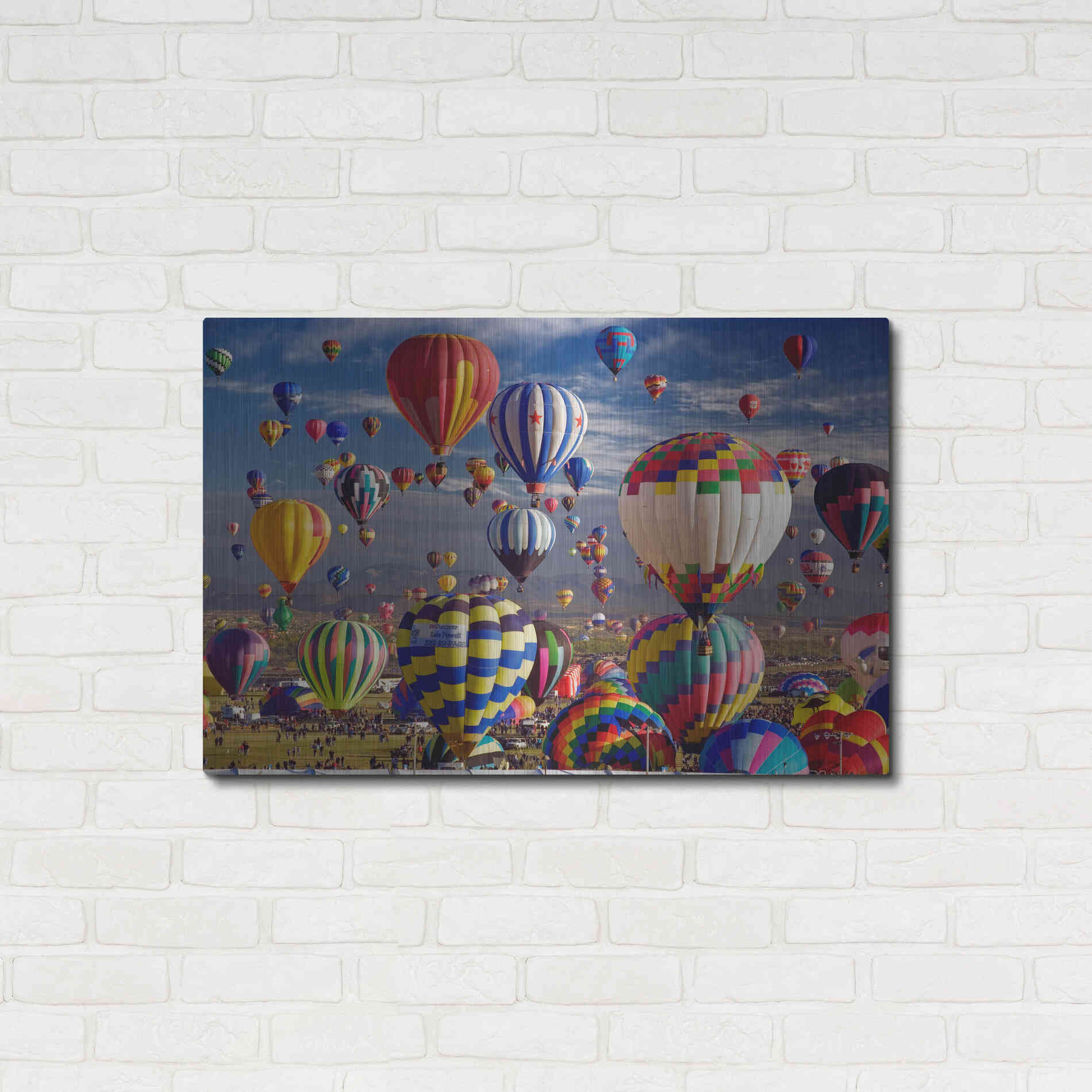 Luxe Metal Art 'Saturday Th' by Mike Jones, Metal Wall Art,36x24