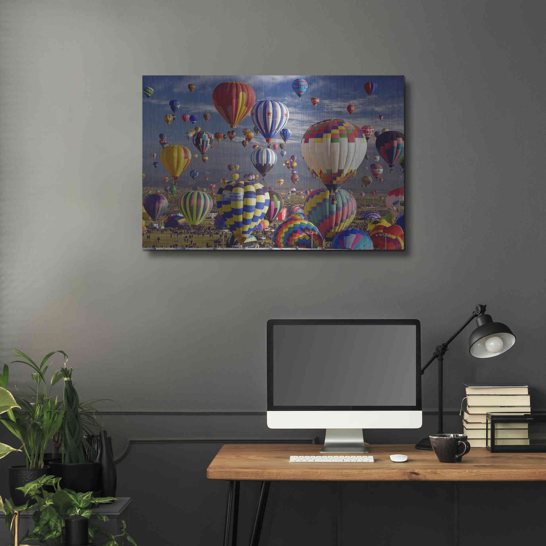 Luxe Metal Art 'Saturday Th' by Mike Jones, Metal Wall Art,36x24