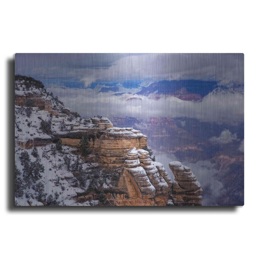 Luxe Metal Art 'Storm Clouds Mather Point' by Mike Jones, Metal Wall Art