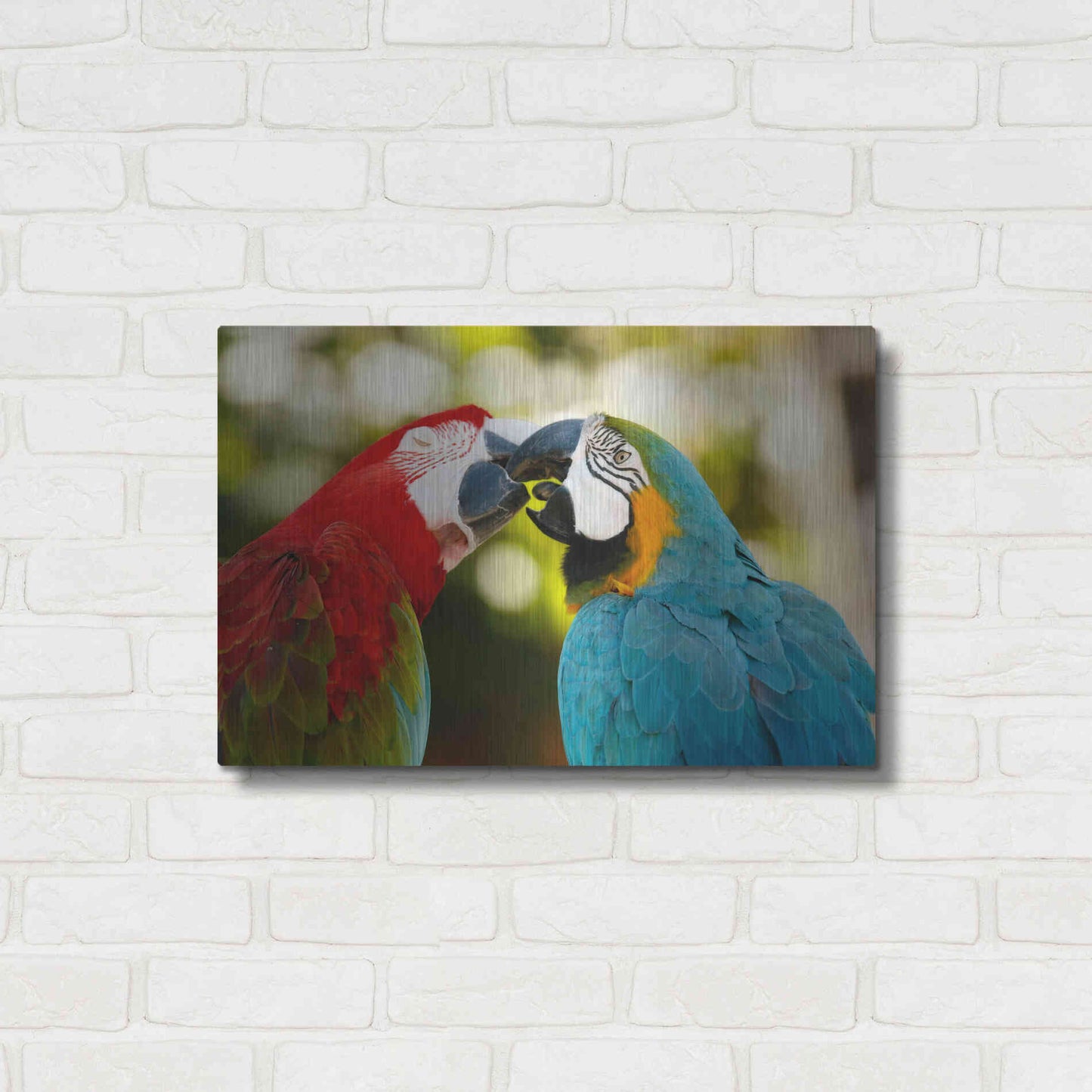 Luxe Metal Art 'The Kiss' by Mike Jones, Metal Wall Art,24x16